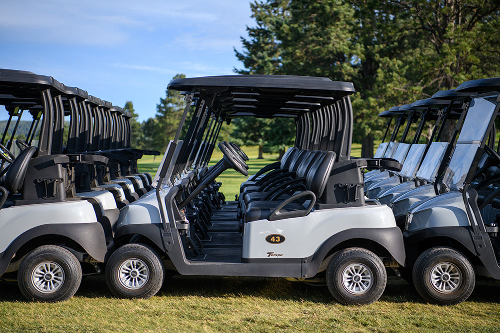 New Fleet of GPS Golf Carts